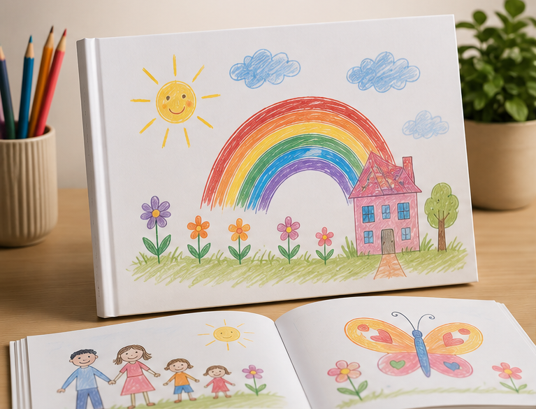A4 Landscape Art Book